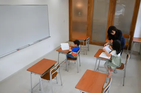 浦和常盤校：教室で学習する様子