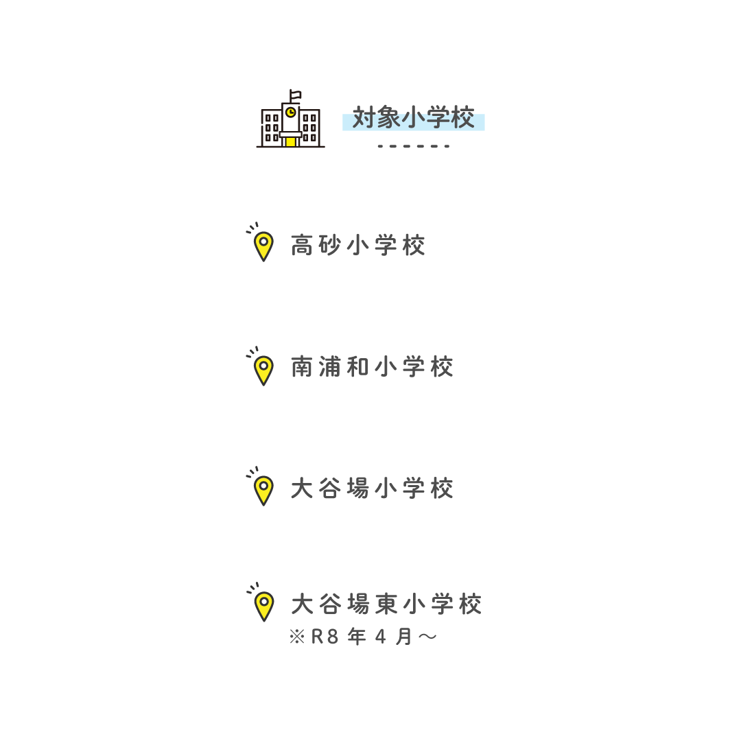 ガクモン南浦和校 対象小学校