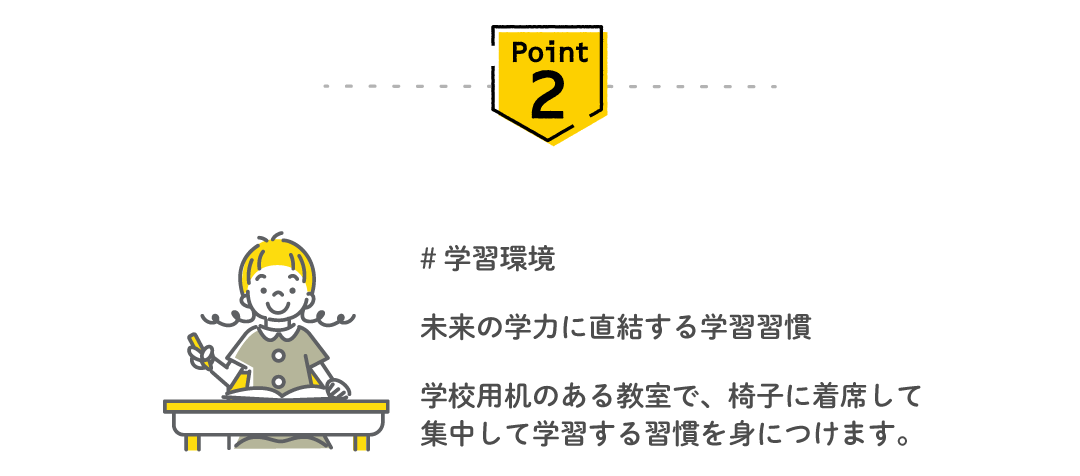 Point2 学習環境 — 未来の学力に直結する学習習慣